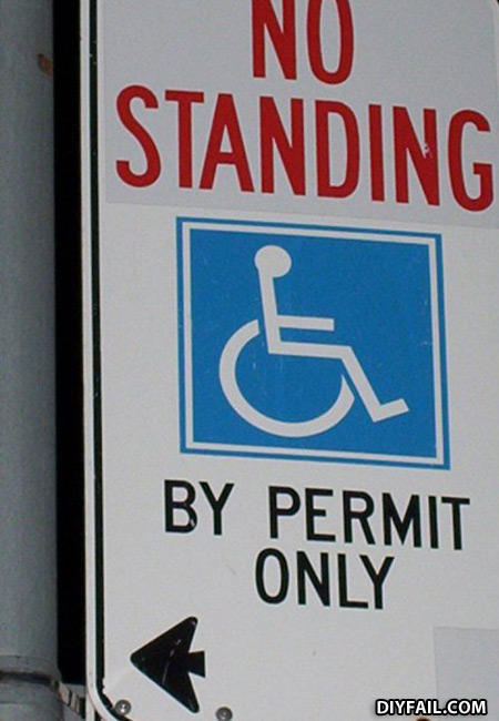 No_standing_handicap_sign