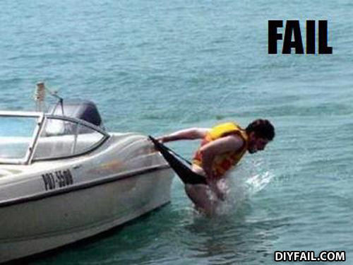 Wrongwaytogetofftheboat